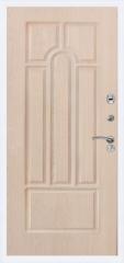 Дверь Тип 8939 Б МГ (Черная фурнитура) - Белая шагрень/МДФ